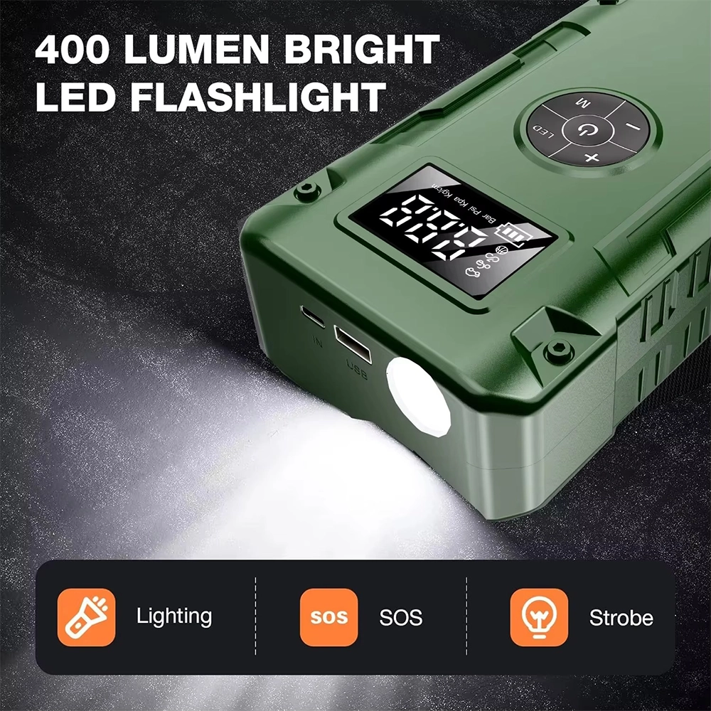 باور بانك و كمبروسر الطواريء GR Man-  6000A -للسيارات