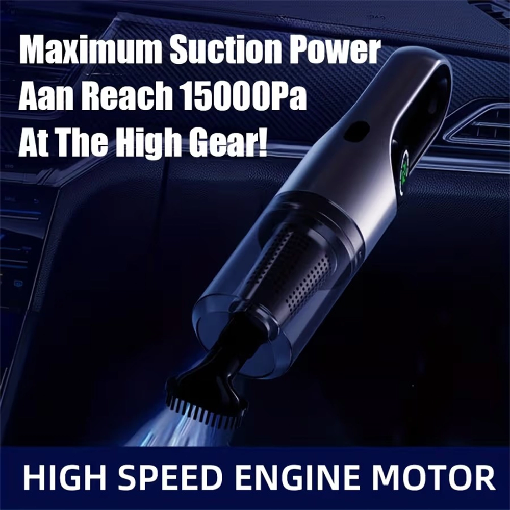 مكنسة كهربائية لاسلكية 4 في 1 بقوة شفط 15000Pa – محمولة للمنزل والسيارة والمكتب