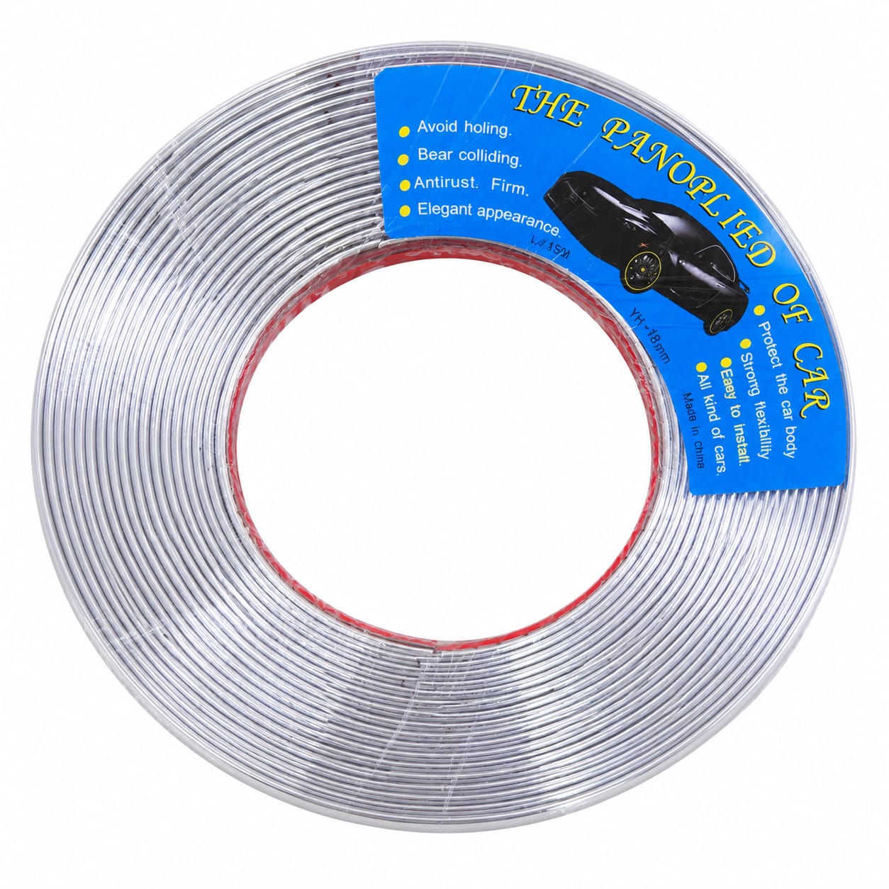 شريط كروم لاصق لتزيين حواف السيارة – Chrome Trim Strip-18m 
