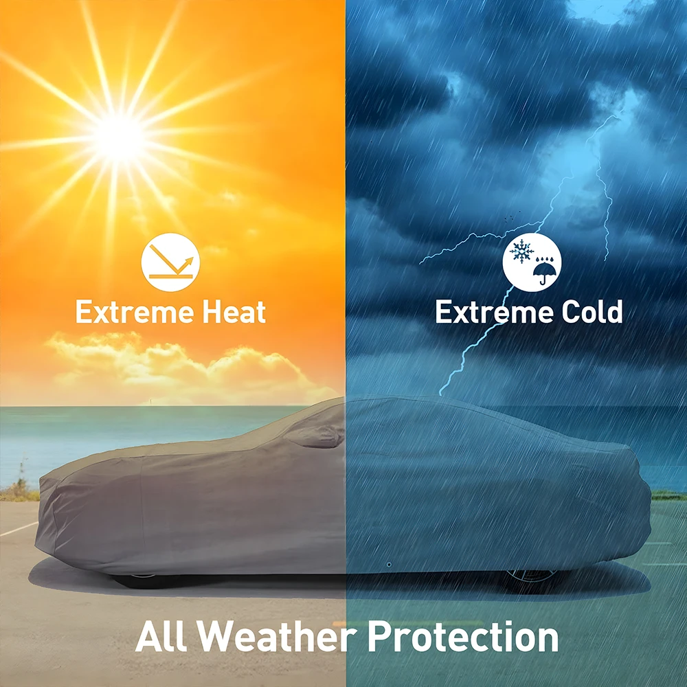 غطاء سيارة من الووتربروف المبطن مناسب لمقاس السيارة Peugeot 504