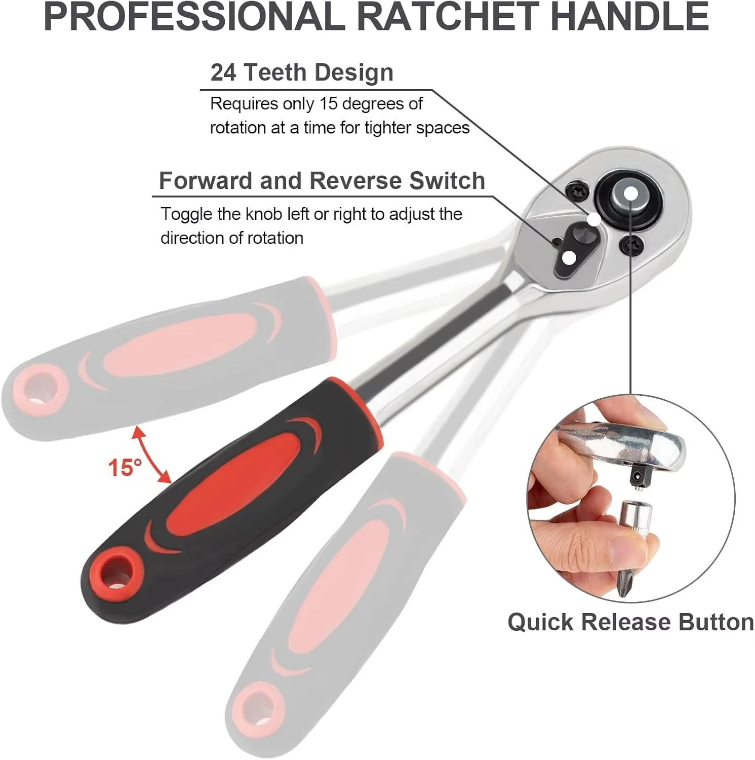 طقم عدة 46 قطعة لجميع احتياجات الصيانة المنزلية والسيارات