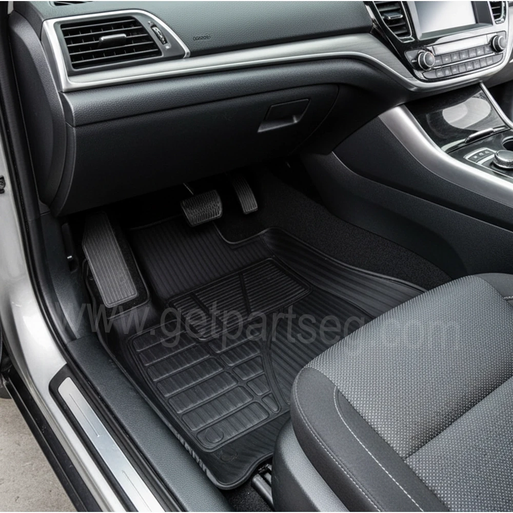 طقم دواسات 7D كربون حماية أرضية للسيارة Toyota Corolla من ( 2014: 2017 )