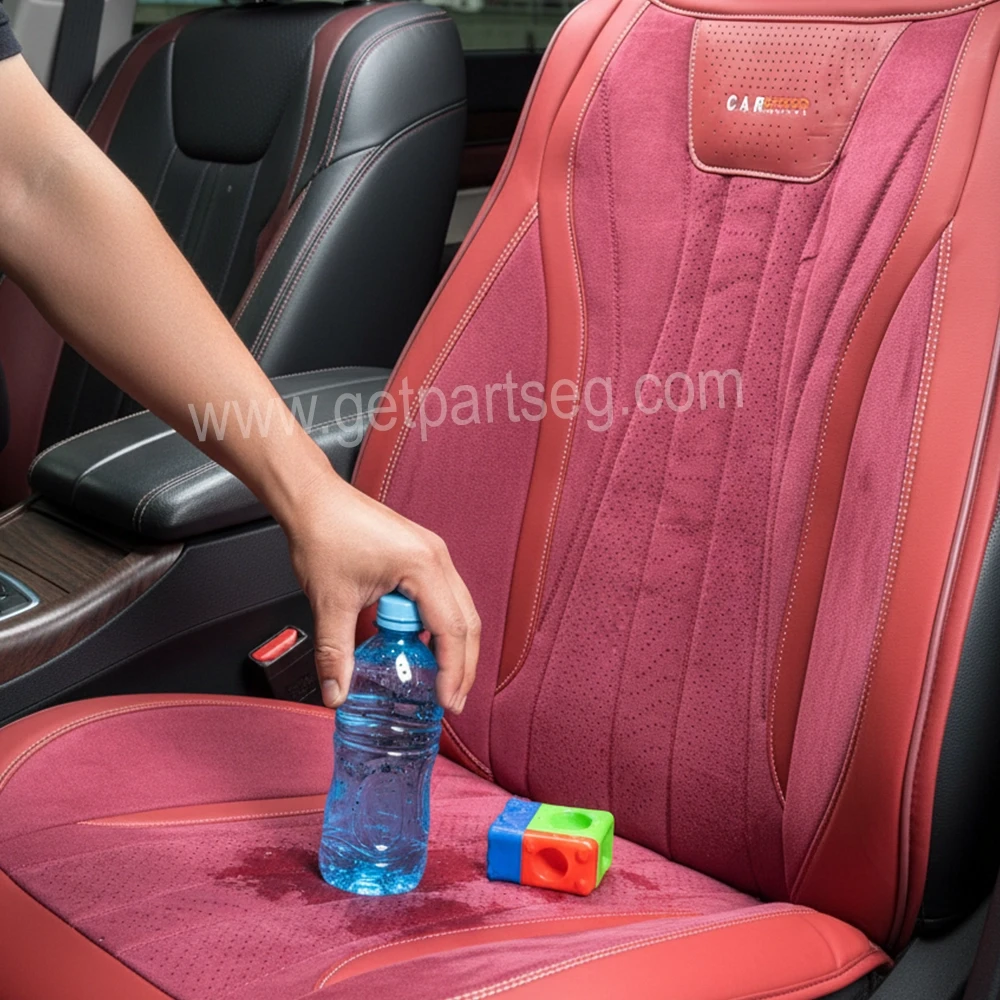 طقم كسوة كراسى جلد - ألكنتارا لون نبيتى