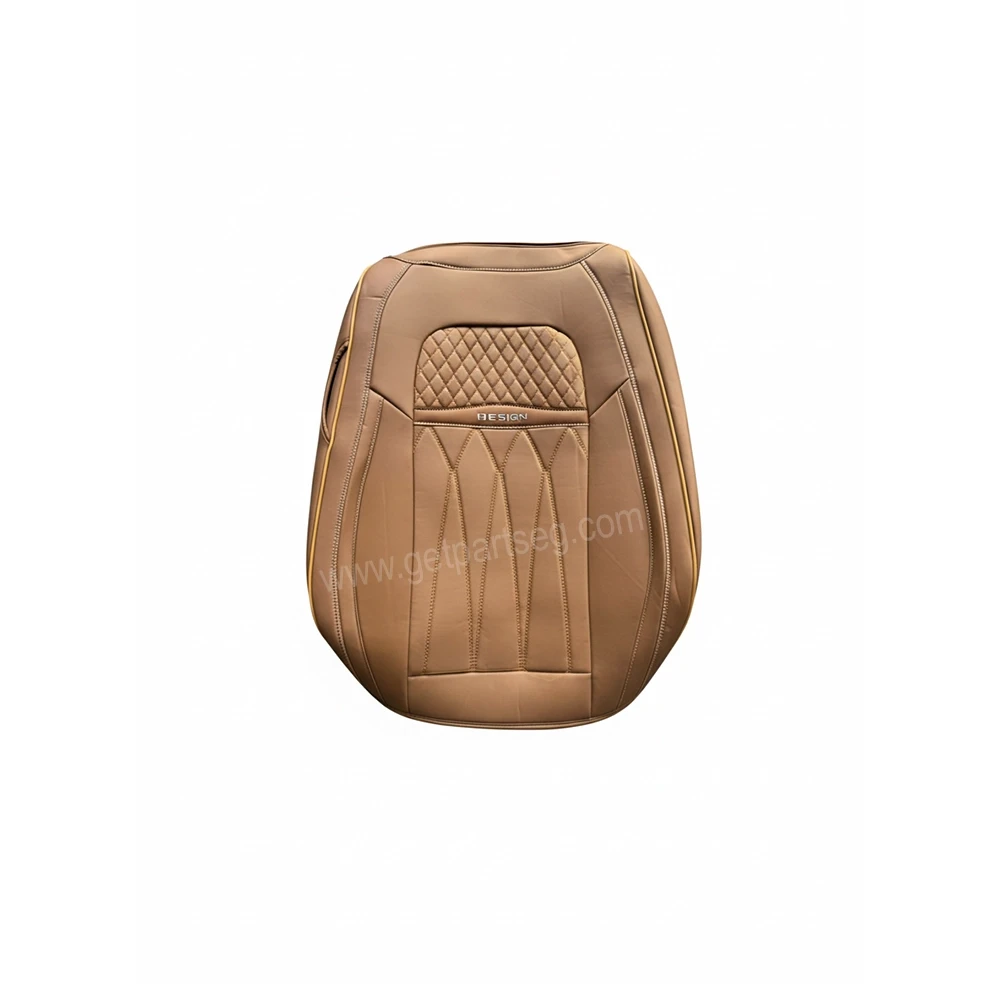 طقم كسوة كراسى جلد  - لون بيج