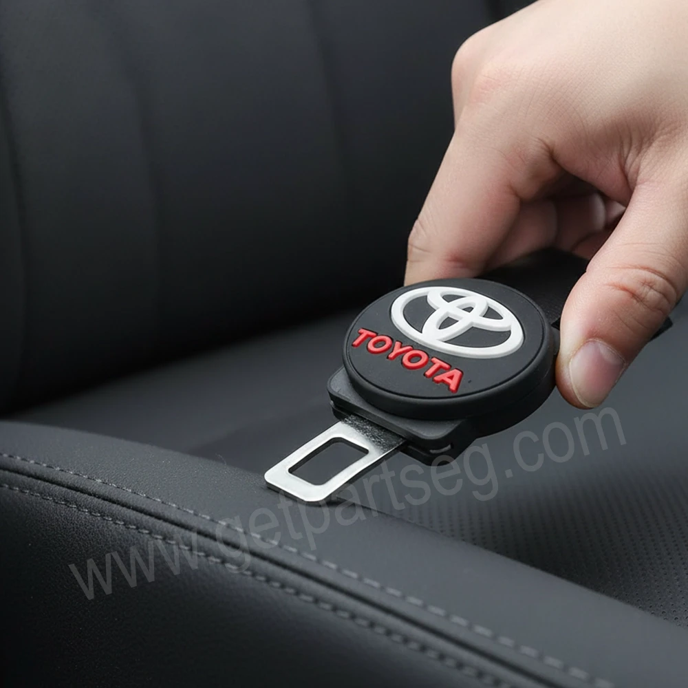 طقم سكاتة حزام ماركة تويوتا 2 قطعة - كتم صوت إنذار حزام الأمان