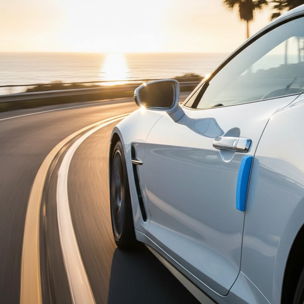 طقم صدادات باب فل أزرق 4 قطع