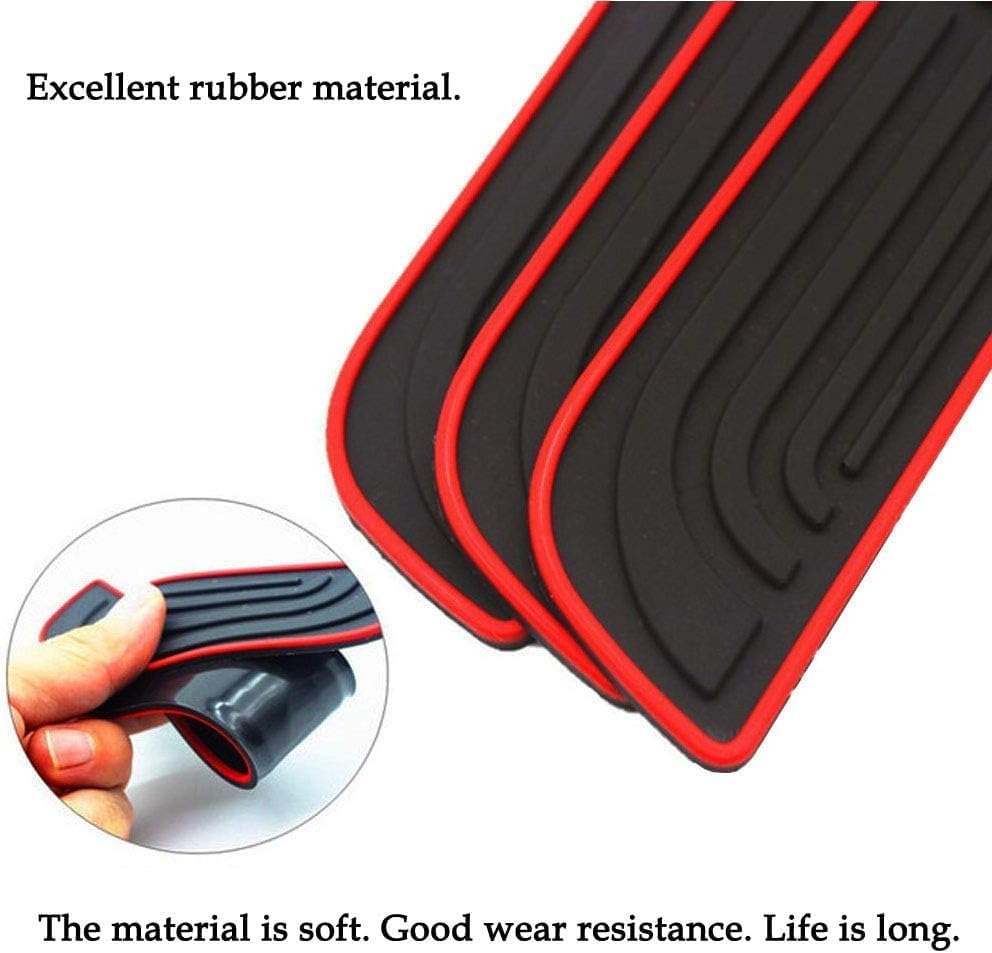 طقم واقي عتب باب السيارة سيليكون (4 قطع) - حماية العتب ضد الخدوش ماركة ميتسوبيشي