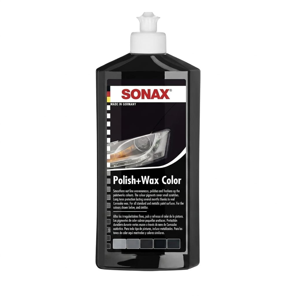 سوناكس ملمع وشمع ملون (أسود) - SONAX Polish & Wax Color Black