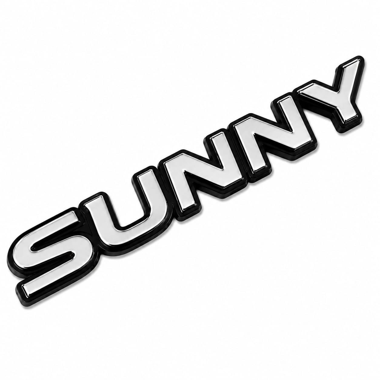 شعار صني sunny كروم ثلاثي 3D الأبعاد للسيارات