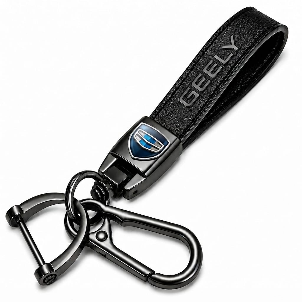 ميدالية مفاتيح جلد GEELY– إكسسوار أنيق للسيارة