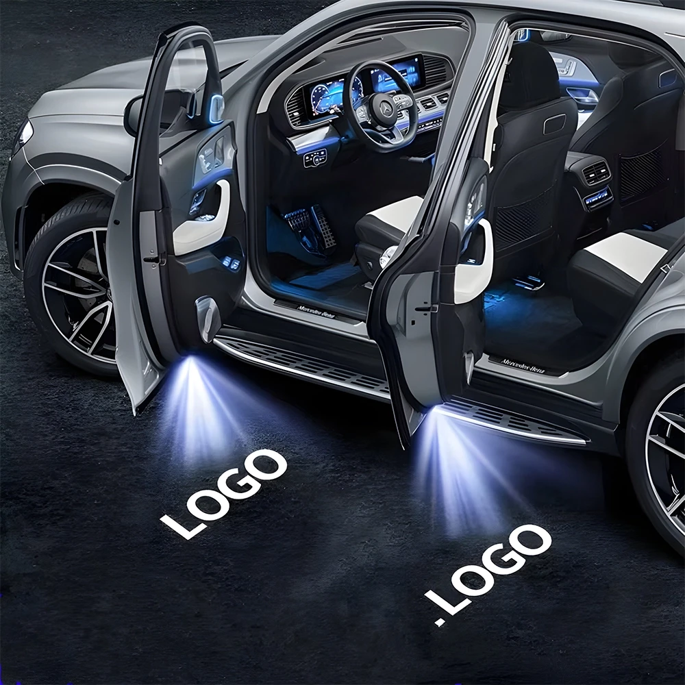 طقم إضاءة ترحيبية لباب السيارة (2 قطعة) - بروجيكتور لوجو LED ماركة ميتسوبيشي