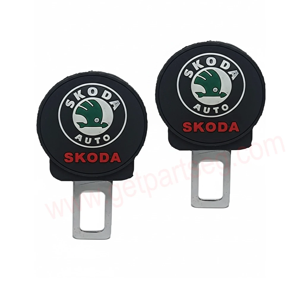 طقم سكاتة حزام ماركة سكودا 2 قطعة - كتم صوت إنذار حزام الأمان