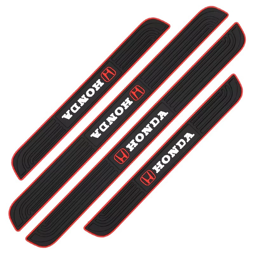 طقم واقي عتب باب السيارة سيليكون (4 قطع) - حماية العتب ضد الخدوش ماركة هوندا