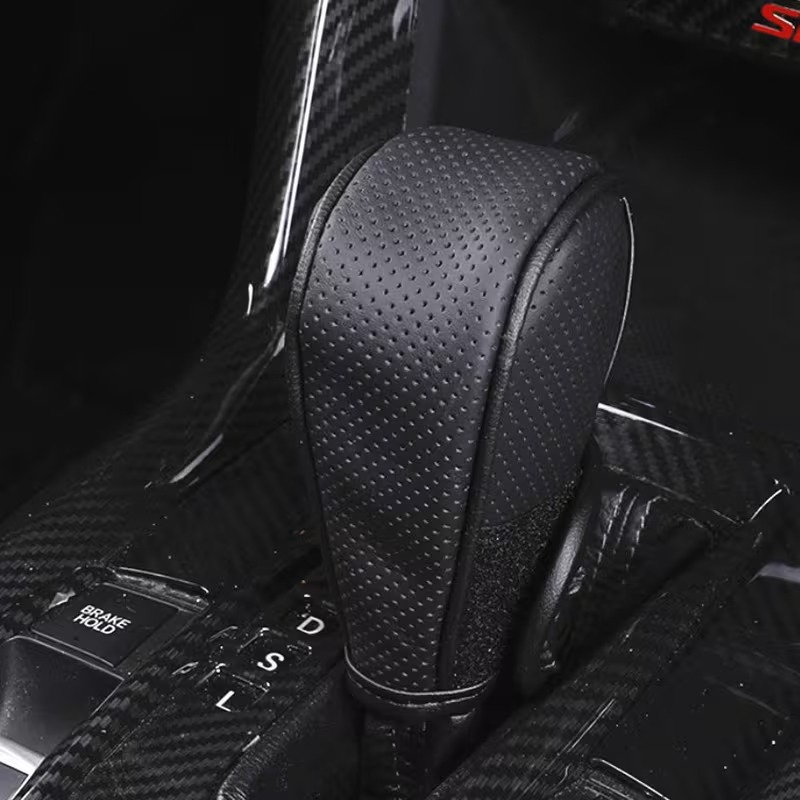 جراب فتيس جلد فتحة أمامية لون اسود